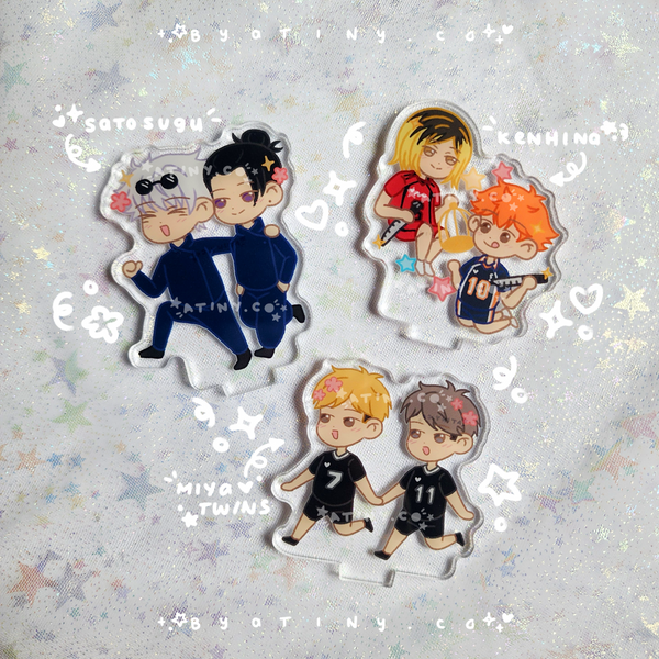 ⋆˙⟡♡₊˚⊹. ACRYLIC STANDEES WAVE 1 - haikyuu, jjk .⊹˚₊♡⟡˙⋆