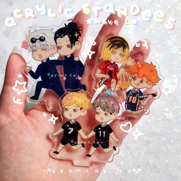 ⋆˙⟡♡₊˚⊹. ACRYLIC STANDEES WAVE 1 - haikyuu, jjk .⊹˚₊♡⟡˙⋆